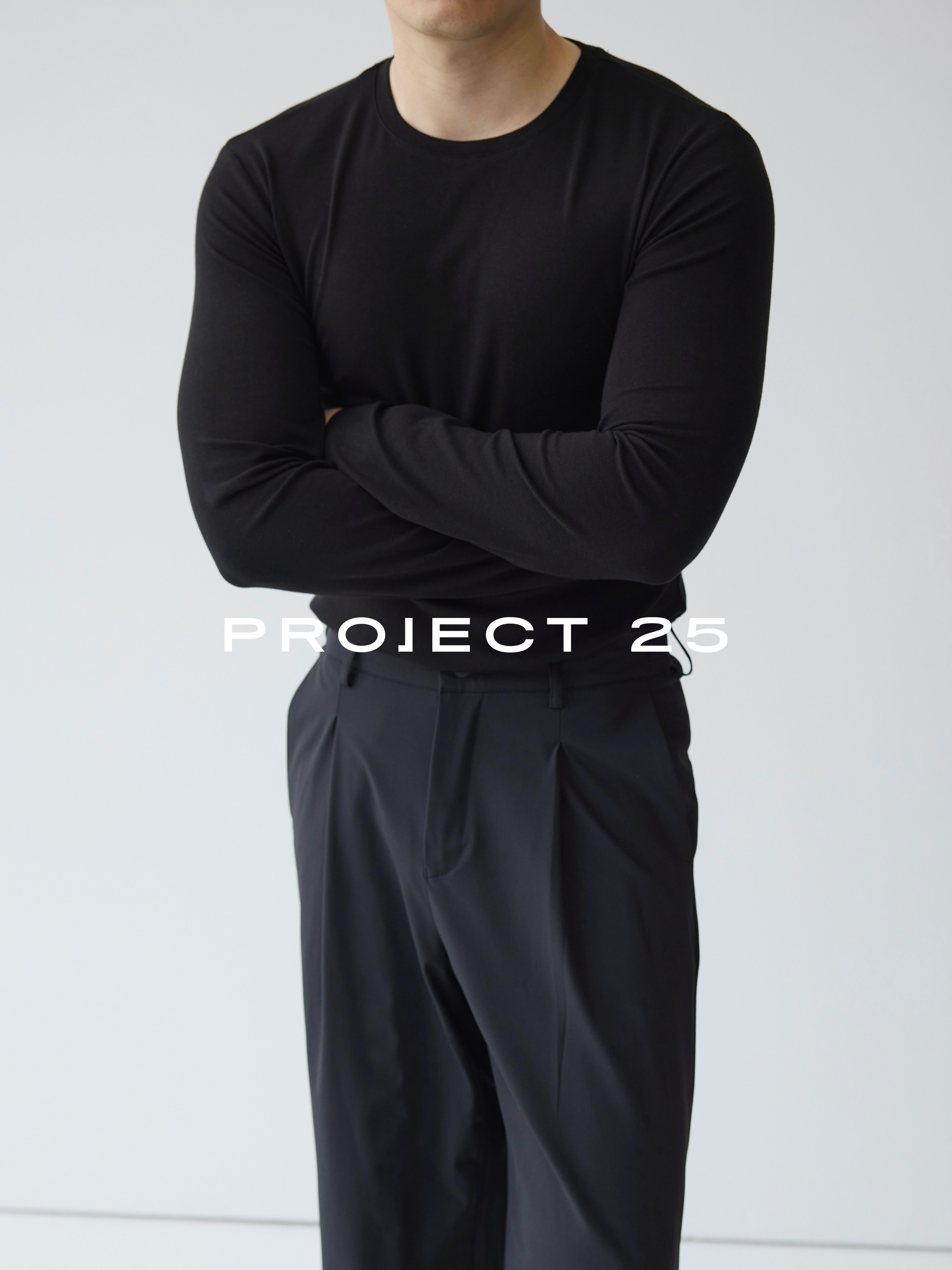 Base Layer Top - PROJECT 25 เสื้อยืดแขนยาวทรงสลิมฟิตสำหรับผู้ชายพร้อมไลคร่า ® – 5A
