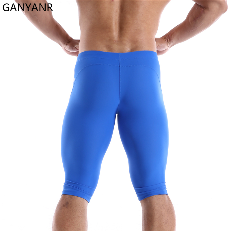 GANYANR วิ่ง Tights ผู้ชายการบ - Compression Shorts Athletes บทวิจารณ์และราคา