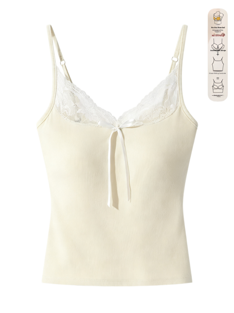เสื้อกล้ามผู้หญิงแต่งลูกไม้ ผ้ - Base Layer Top บทวิจารณ์และราคา