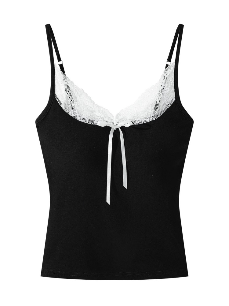 เสื้อกล้ามผู้หญิงแต่งลูกไม้ ผ้ - Base Layer Top บทวิจารณ์และราคา